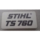 Typenschild für Stihl TS 760 Trennschleifer