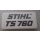 Typenschild für Stihl TS 760 Trennschleifer