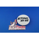 Typenschild für Stihl Saughäcksler SH 55