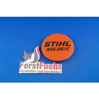 Typenschild f&uuml;r Stihl Motors&auml;ge MS 261 C