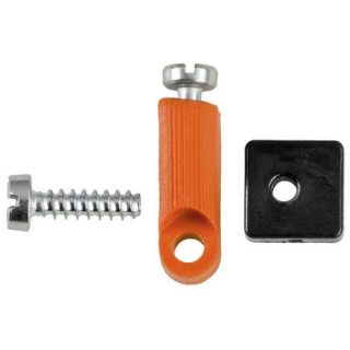 Riegel (orange) mit Einschraubplatte für Löwe Schere Nr. 1/2