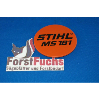Typenschild für Stihl Motorsäge MS 181