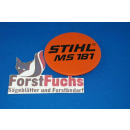 Typenschild für Stihl Motorsäge MS 181