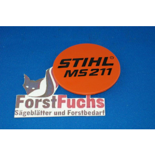 Typenschild f&uuml;r Stihl Motors&auml;ge MS 211 C