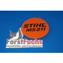 Typenschild für Stihl Motorsäge MS 211