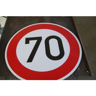 Verkehrszeichen nach StVO "70 km/h" - gebraucht