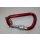 Karabiner mit Keylock - kN 26 - rot/silber