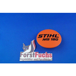 Typenschild f&uuml;r Stihl Motors&auml;ge MS 180