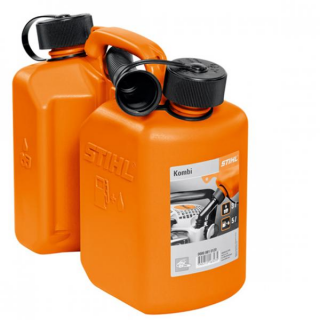 Stihl Kombikanister - orange - Doppelbehälter 3 l Benzin und 1,5 l Kettenöl