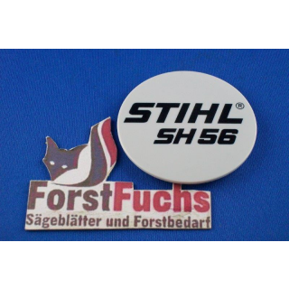 Typenschild für Stihl Saughäcksler SH 56